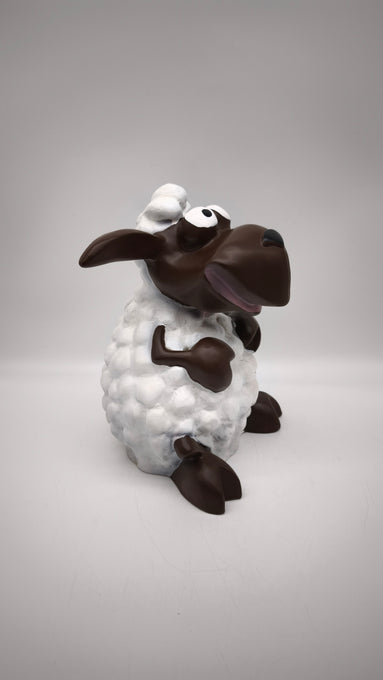 89624 Statua in resina pecora bianca