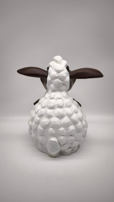 89624 Statua in resina pecora bianca