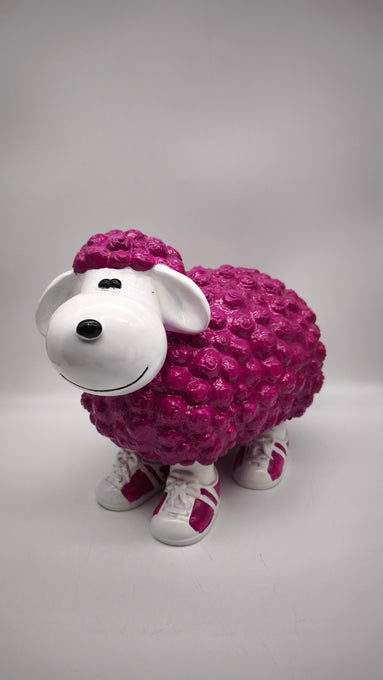 89624 Statua in resina pecora viola