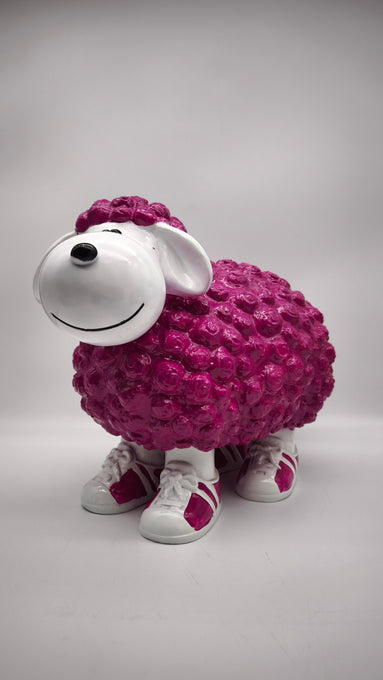 89624 Statua in resina pecora viola