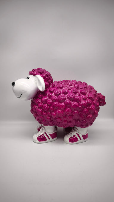 89624 Statua in resina pecora viola
