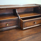 89666 Secretaire in legno massello con piano a ribalta