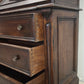 89666 Secretaire in legno massello con piano a ribalta