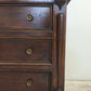 89666 Secretaire in legno massello con piano a ribalta