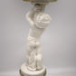 89677 Lampada in ceramica di Capodimonte con decoro fiori
