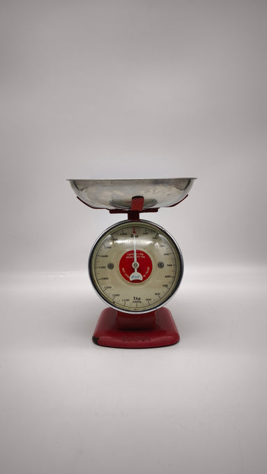 89558 Bilancia da cucina vintage Dulton rossa