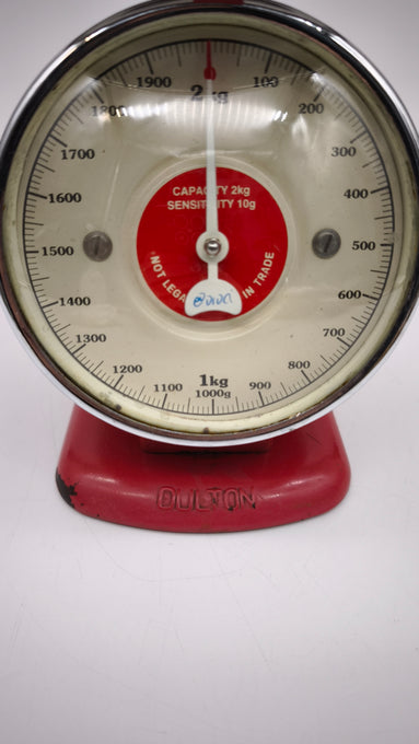 89558 Bilancia da cucina vintage Dulton rossa
