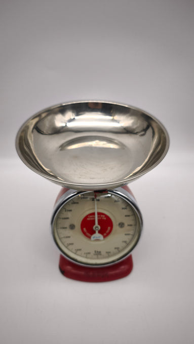 89558 Bilancia da cucina vintage Dulton rossa