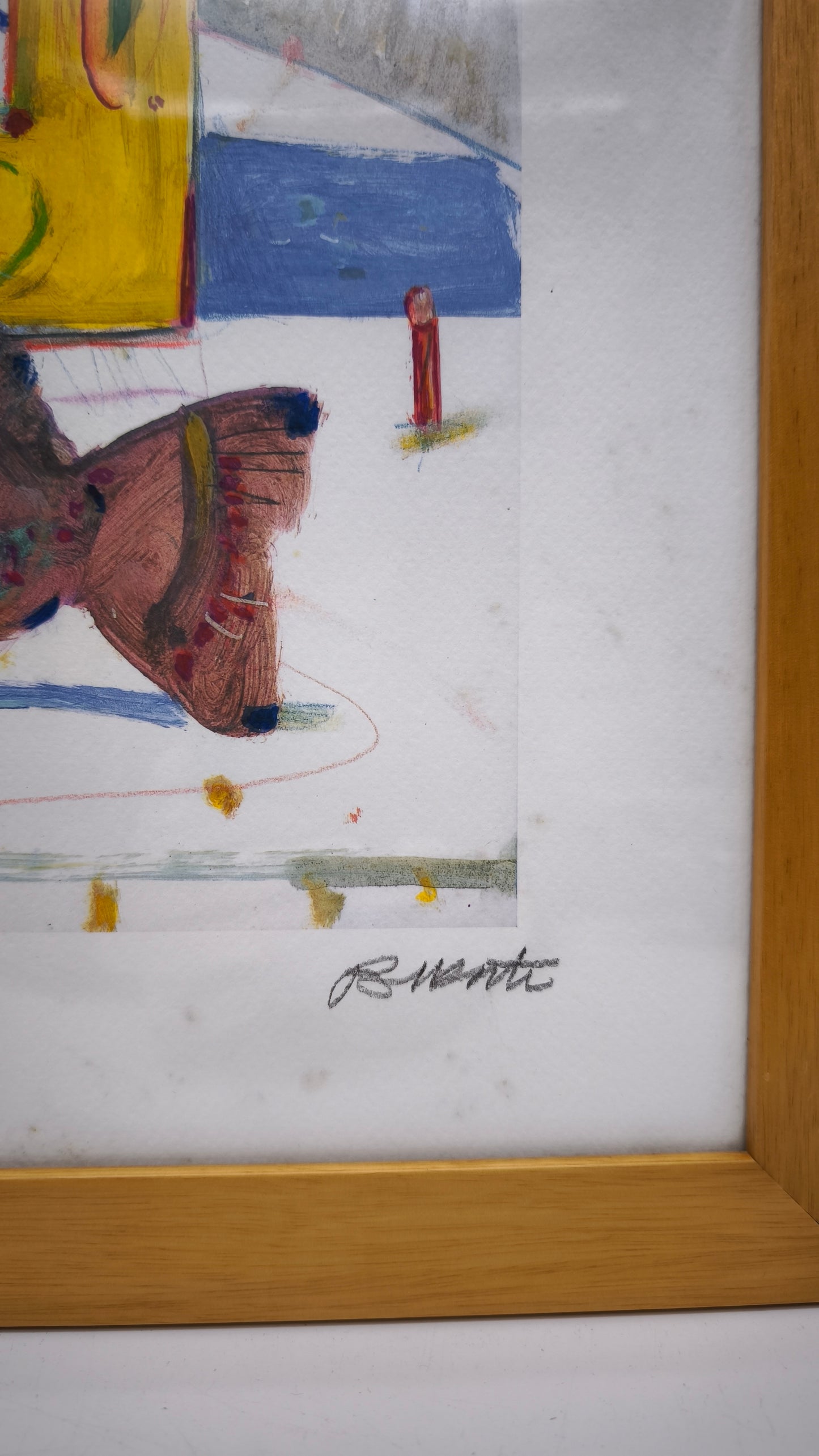 89273-3 Quadro stampa firmato Antonio Possenti