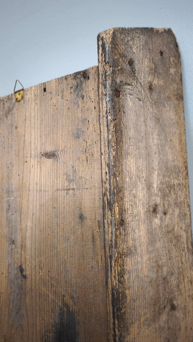 89802 Antico contenitore per farina in legno