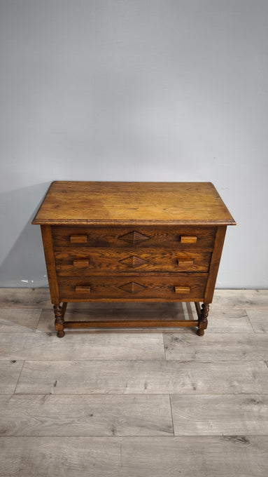 89788 Comò in legno 3 cassetti