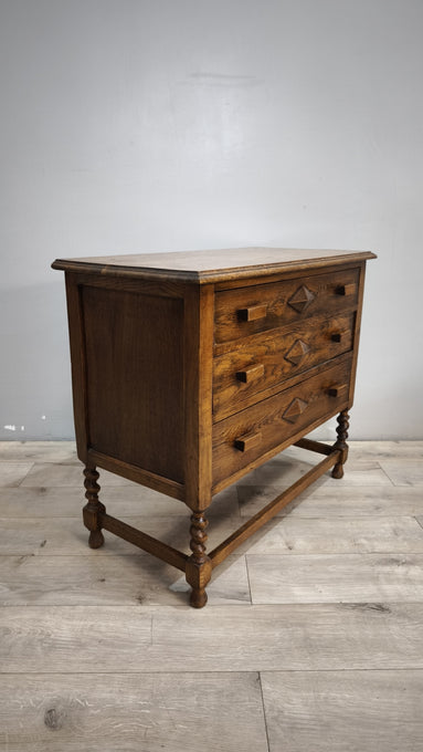 89788 Comò in legno 3 cassetti