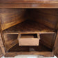 89801 Angoliera con vetrina in legno
