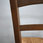 89778 Set n 6 sedie con struttura in legno e seduta in paglia