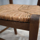 89778 Set n 6 sedie con struttura in legno e seduta in paglia