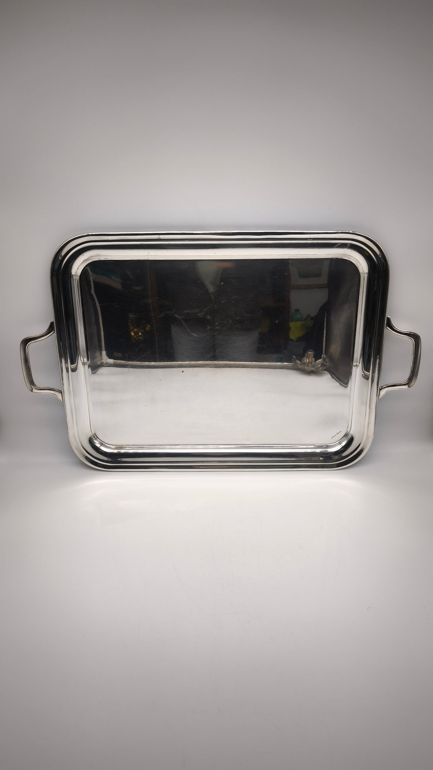 89758 Vassoio silverplated Brogi con manici