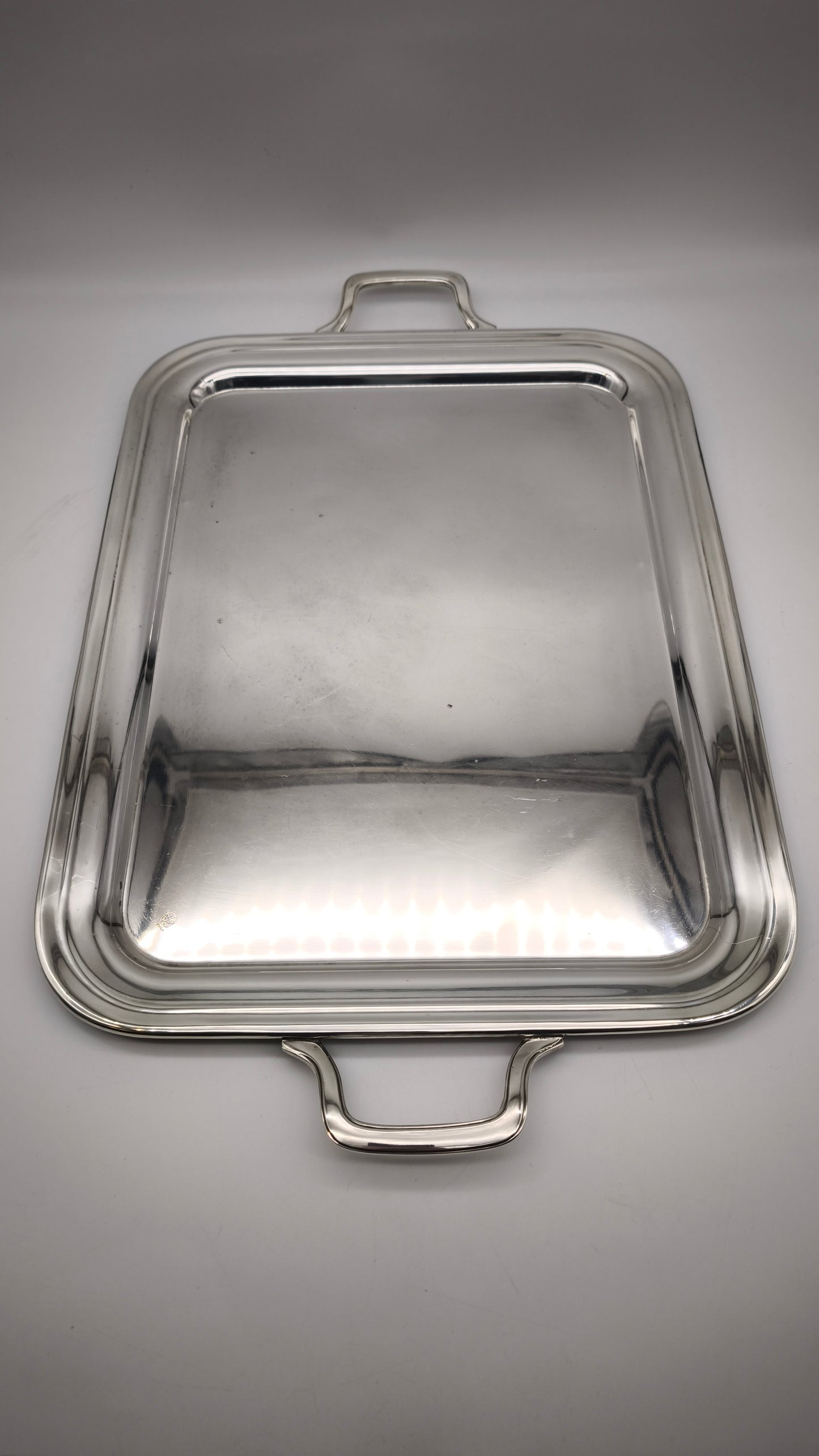 89758 Vassoio silverplated Brogi con manici