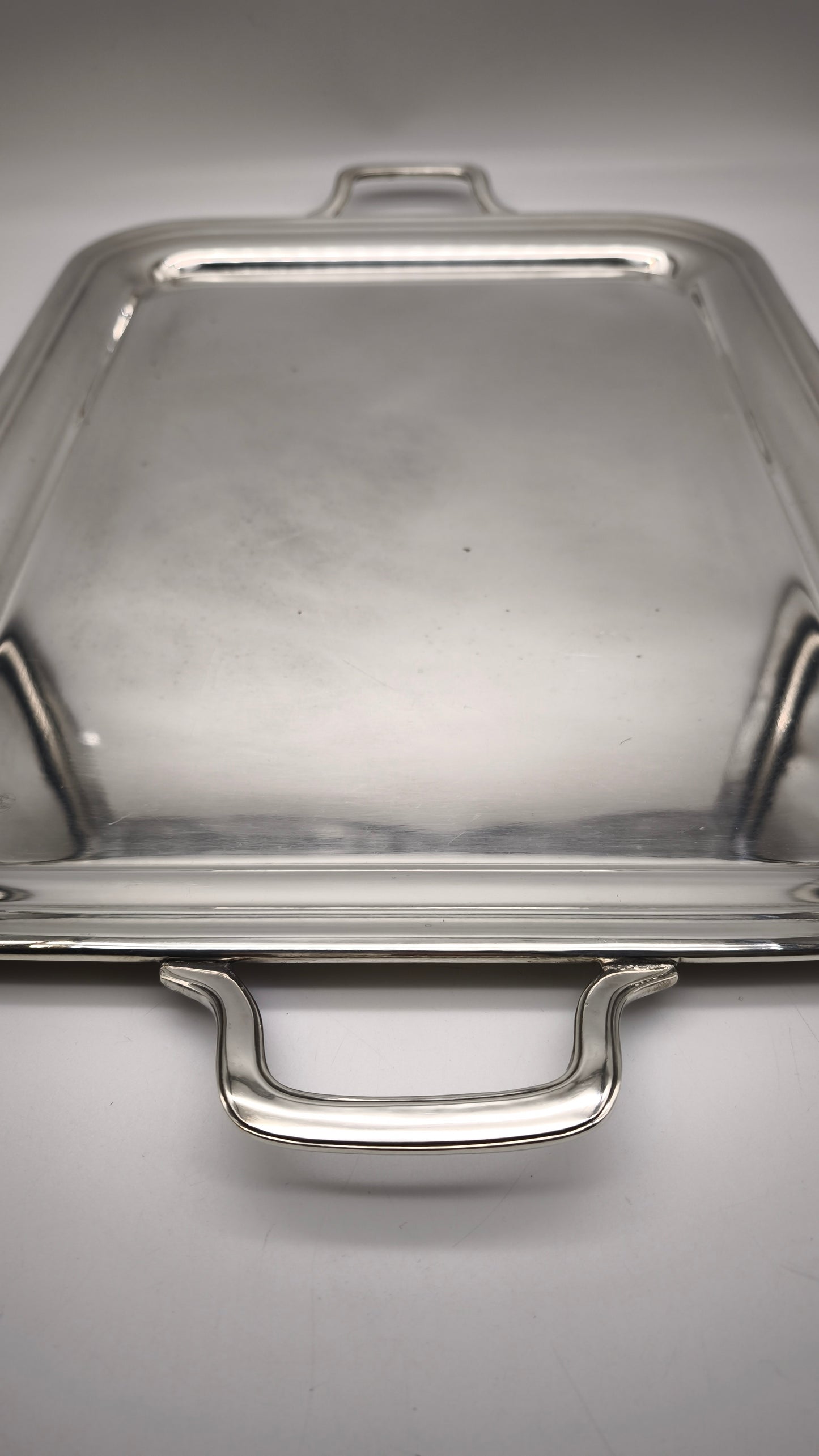 89758 Vassoio silverplated Brogi con manici