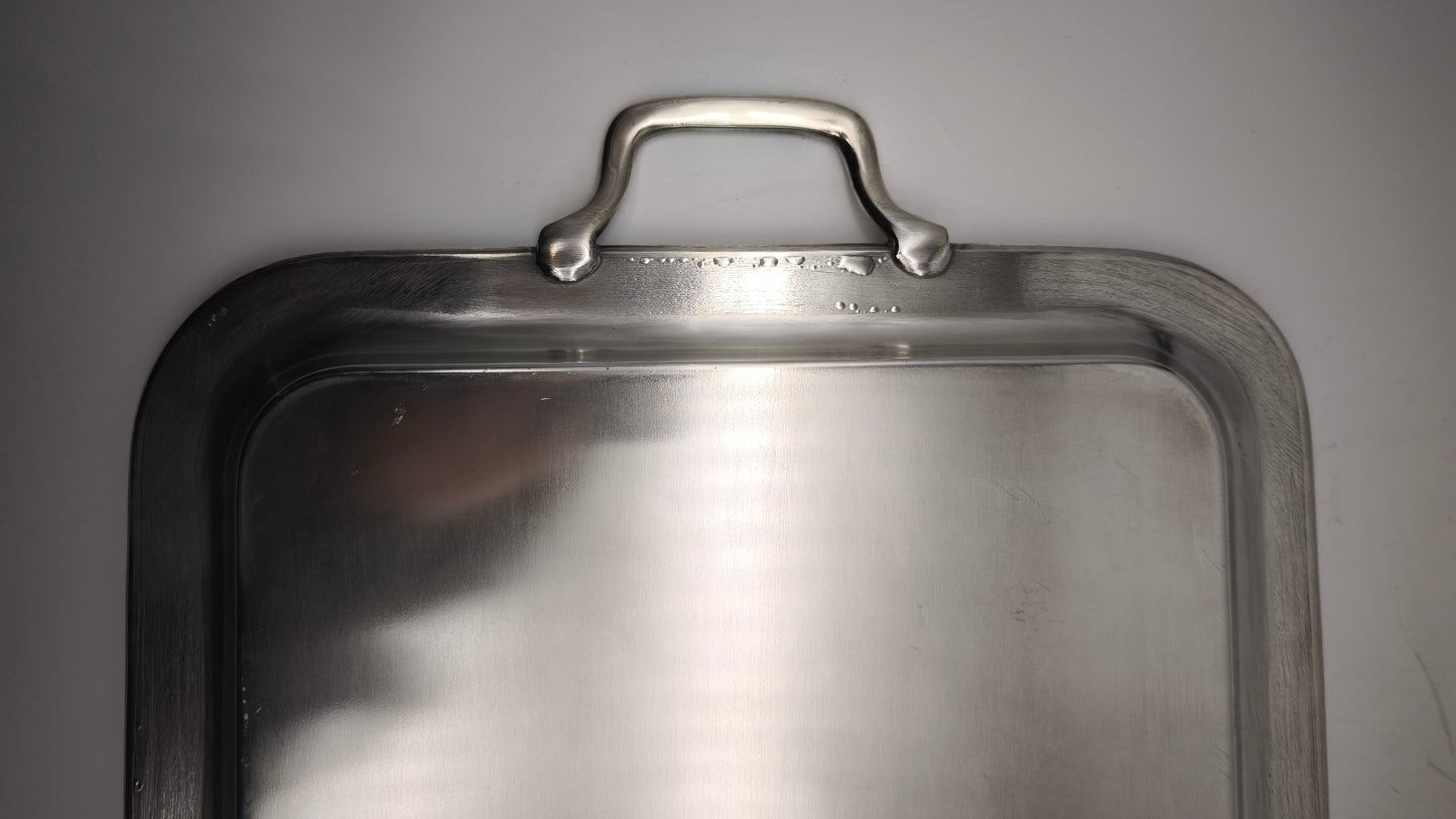 89758 Vassoio silverplated Brogi con manici