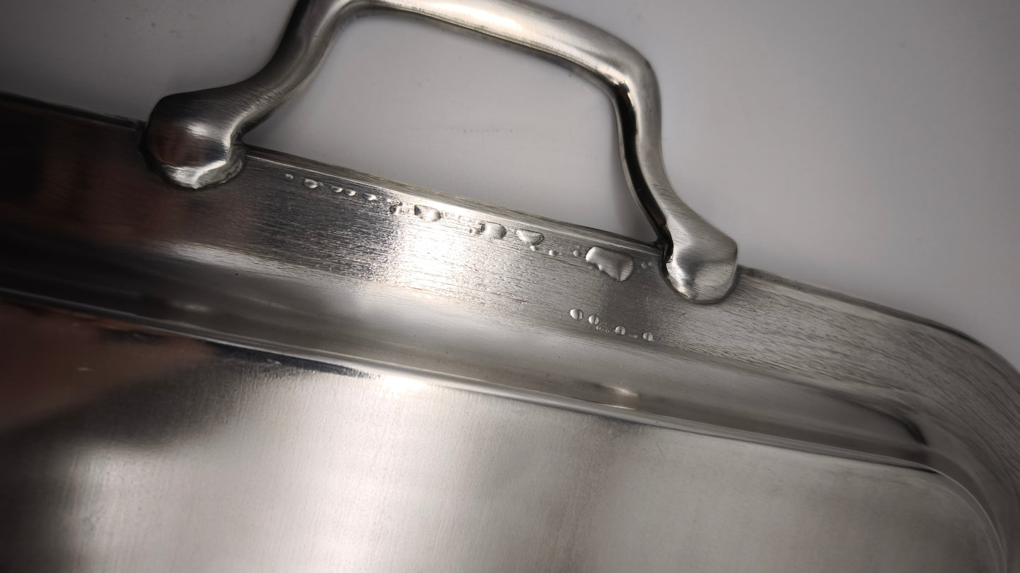 89758 Vassoio silverplated Brogi con manici