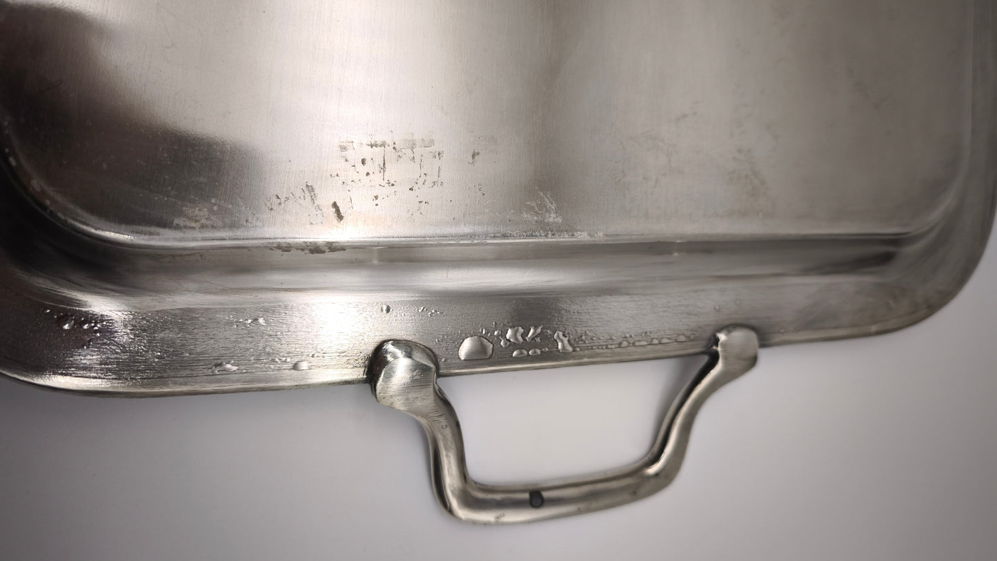 89758 Vassoio silverplated Brogi con manici