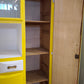 90029 Credenza mettitutto anni '60 dipinta gialla