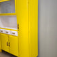90029 Credenza mettitutto anni '60 dipinta gialla