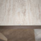 90044 Tavolo allungabile color tortora con piano in finto marmo