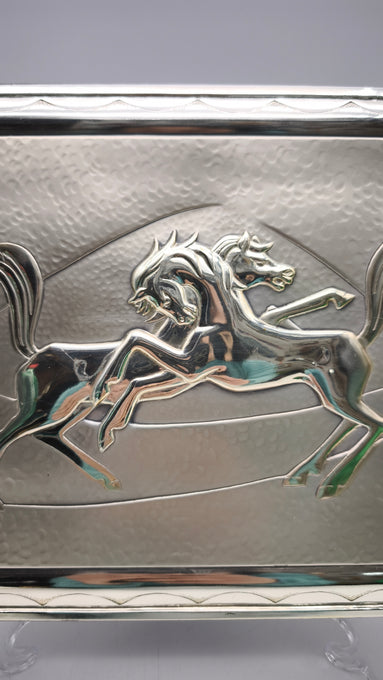 89682 Quadro laminato in argento firmato Ottaviani