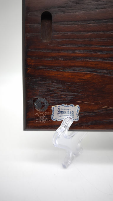 89682 Quadro laminato in argento firmato Ottaviani