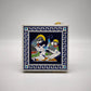 88905 Scatola porta cerini vintage Santorini in ceramica
