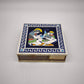 88905 Scatola porta cerini vintage Santorini in ceramica