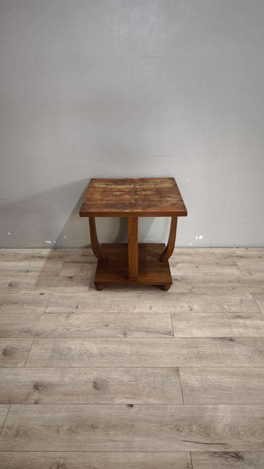 90067 Tavolino da salotto con piano e base quadrata