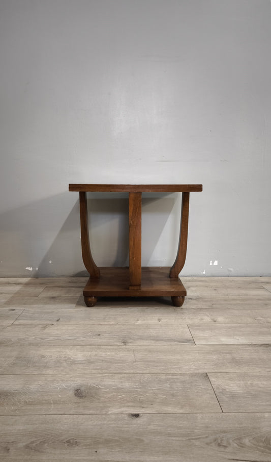 90067 Tavolino da salotto con piano e base quadrata