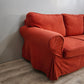90101 Divano tre posti rosso