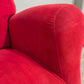 90184 Poltrona elettrica in tessuto rosso