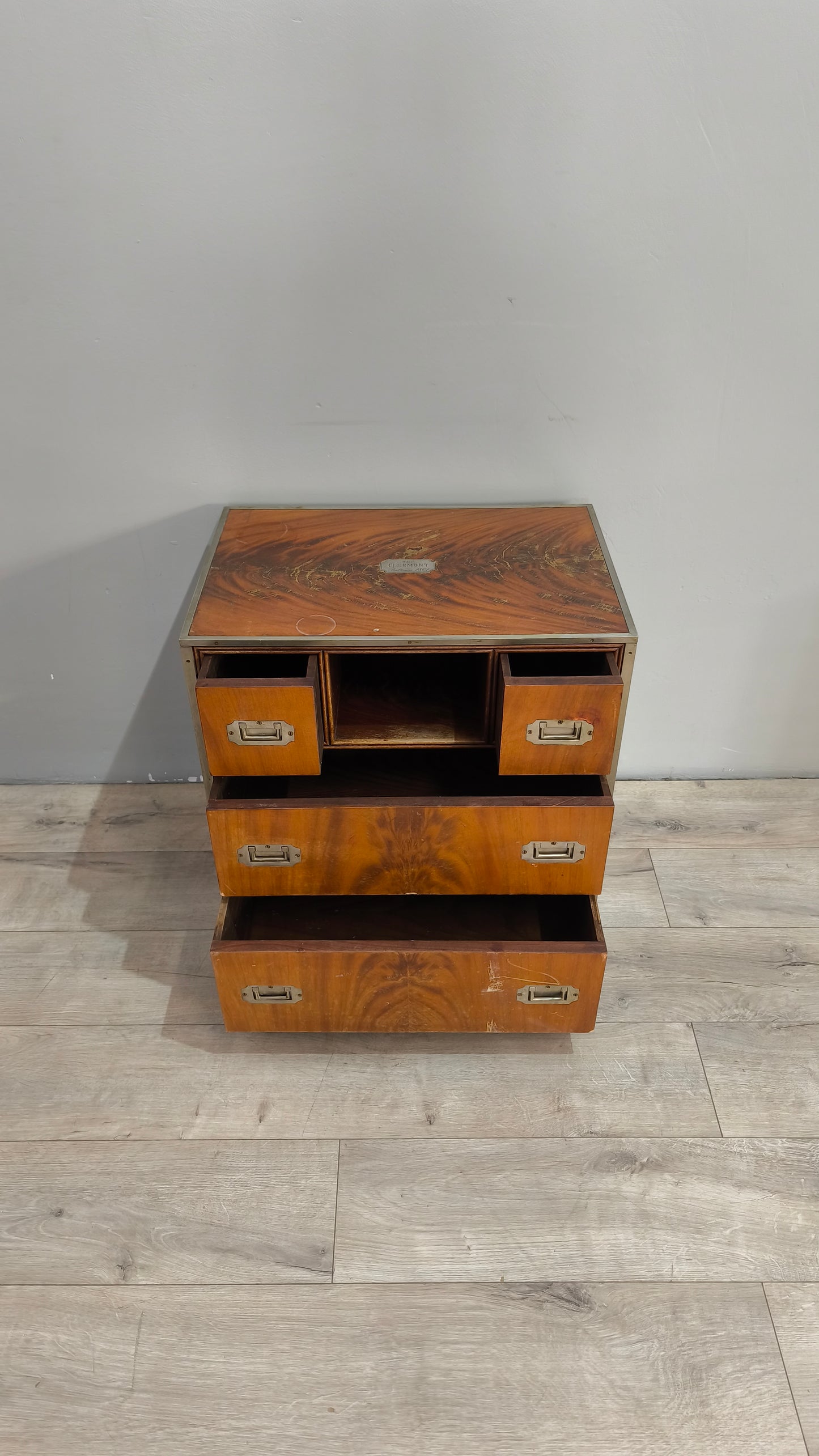 90163 Antico baule da viaggio The Clermont Baltimore 1801