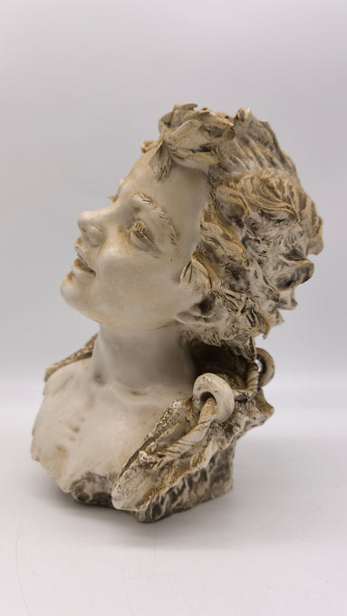 89880 Mezzobusto in ceramica Capodimonte Mollica