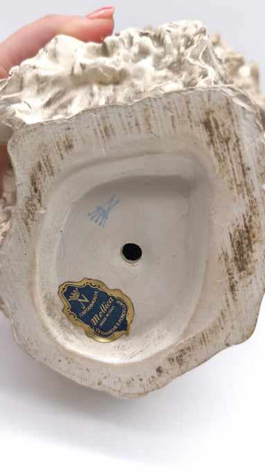 89880 Mezzobusto in ceramica Capodimonte Mollica