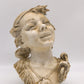 89880-2 Mezzobusto in ceramica Capodimonte Mollica