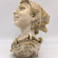 89880-2 Mezzobusto in ceramica Capodimonte Mollica