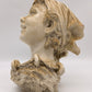 89880-2 Mezzobusto in ceramica Capodimonte Mollica