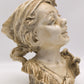 89880-2 Mezzobusto in ceramica Capodimonte Mollica