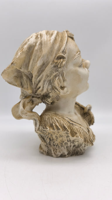 89880-2 Mezzobusto in ceramica Capodimonte Mollica