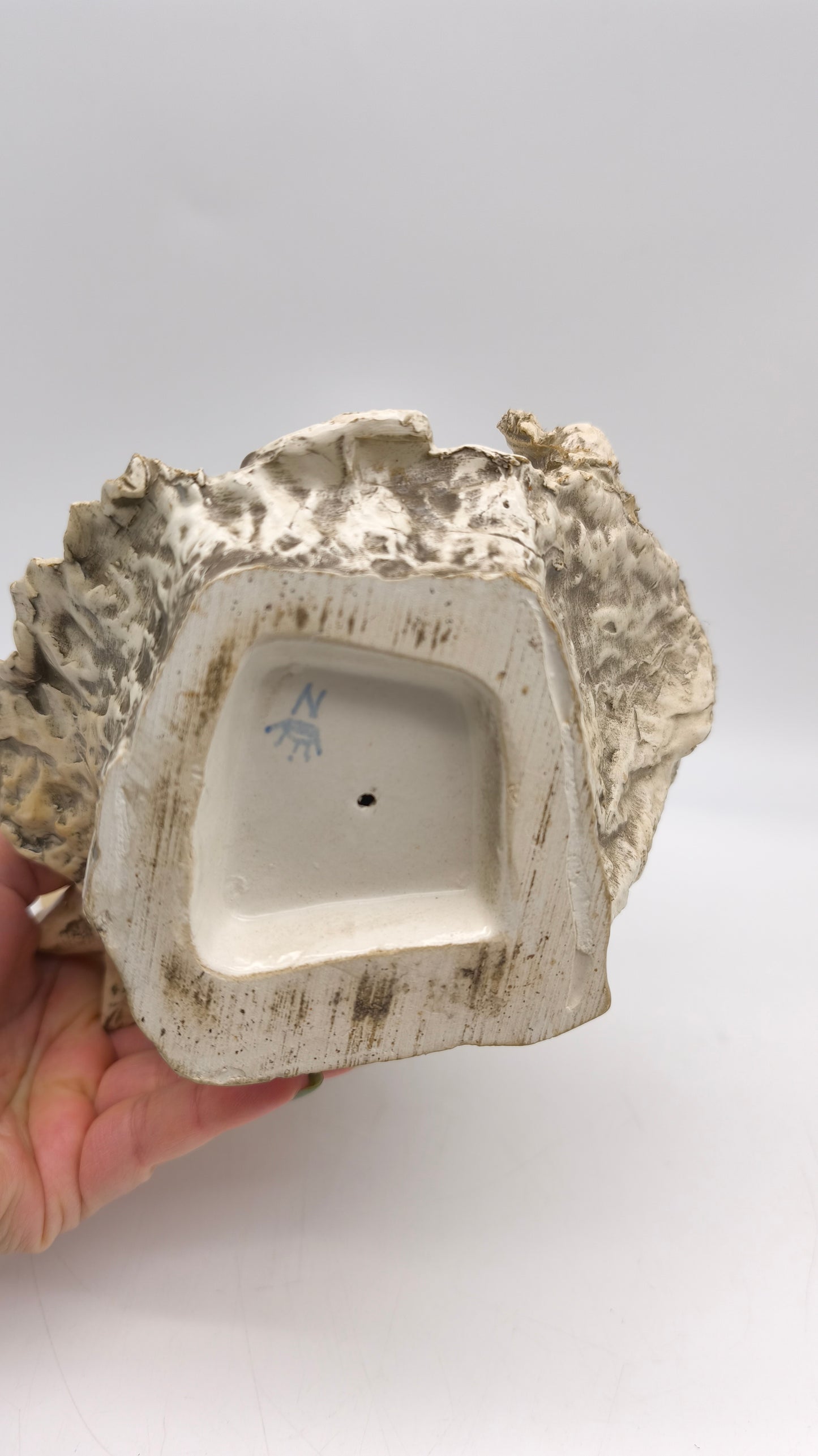 89880-2 Mezzobusto in ceramica Capodimonte Mollica