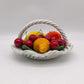90106 Cestino con frutta in ceramica