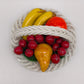 90106 Cestino con frutta in ceramica