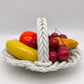 90106 Cestino con frutta in ceramica