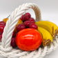 90106 Cestino con frutta in ceramica