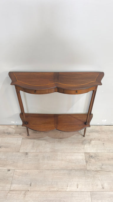 25 Console in legno con due cassetti